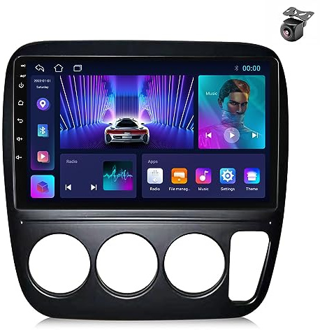 Android 14 Autoradio für Honda CRV CR-V 1995 1996 1997 1998 1999 2000 2001 GPS Navigation 9 Zoll Kapazitiver Touchscreen Auto Stereo Mit Car Radio RDS FM Carplay Android Auto (M100CP 4core 1+32G)