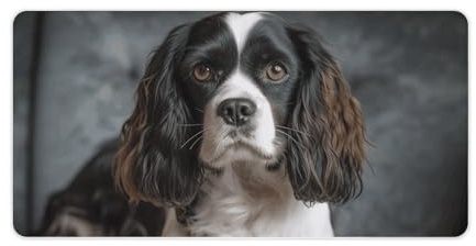 Spaniel On The Sofa Desk Mat Non-Slip Office Desk Mat 23.6 X 11.8 Large Mouse Pad with Rubber Base Waterproof Desk Writing Pad for Office and Home