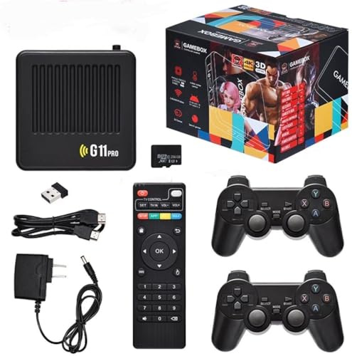 Whatsko 2025 Nouveau Retrowave G11 Pro, Console Retro Wave G11 Pro avec Plus de 70 000 Jeux, 60 émulateurs, Console de Jeux rétro 4K, Console de Jeux Portable Plug and Play avec manettes sans Fil