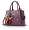 NICOLE&DORIS Neu Fashion Frauen Karriere Handtasche Tasche Umhängetasche Mode Strasse Damentaschen Weiche PU Purple