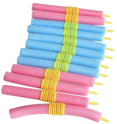Glamza Magic Easy Lockenwickler, keine Hitze, weich, biegsam, 12 Stück