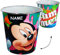 Papierkorb/Behälter - - Mickey Maus - incl. Name - 8 Liter - aus Kunststoff - Spielzeugkorb/Popcornschüssel/Mülleimer Eimer - auch als Blumentopf nu..