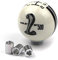 Dreamseek Auto Schaltknauf Für Ford Mustang 5 Gang Cobra Logo Universal Schaltknäufe Manuelle Handball Schalthebel Griff Ball (Schwarz)