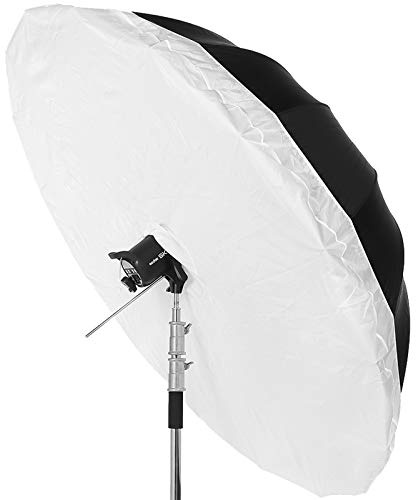Godox 178 cm Reflexschirm Studio-Beleuchtung Regenschirm mit großer Diffusor-Abdeckung, Schwarz / Weiß