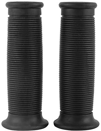 lenkergriffe 22mm Motorrad,Lenkergriffe Anti-Rutsch Lenker Griffe aus weichem Gummi Handgriffe aus Gummi 1 Paar Universal-Motorrad-Lenkergriffe, 22 mm / 25 mm, Vintage(Schwarz)