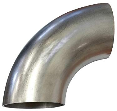 90 Grad Edelstahl Bogen 52mm x 1,5mm kurz V2A Rohrbogen Abgasbogen