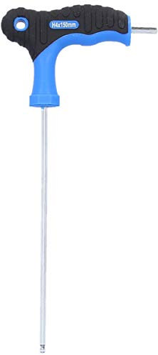 BRILLIANT TOOLS BT041004 Jeu de clés mâles coudées 6 pans creux à tête sphérique à poignée en T 4,0 x 150 mm [Powered by KS TOOLS]