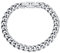 Luca Barra Herren-Armband aus Stahl. Länge: 21 cm. Dicke: 9 mm. Artikelnummer BA1262, Hypoallergener Stahl