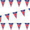 3,5m Wimpelkette * GROSSBRITANNIEN * als Deko für Länderparty | beidseitig bedruckt; aus Papier | UK England Union Jack Mottoparty Banner Girlande