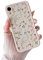 DEFBSC Hülle für iPhone XR, Blumen Design Cute Blumen Muster Weich TPU Handyhülle Ultra Dünn Flexibel Anti-Kratzer Stoßfest Bumper Schutzhülle für iPhone XR - Creme Farben