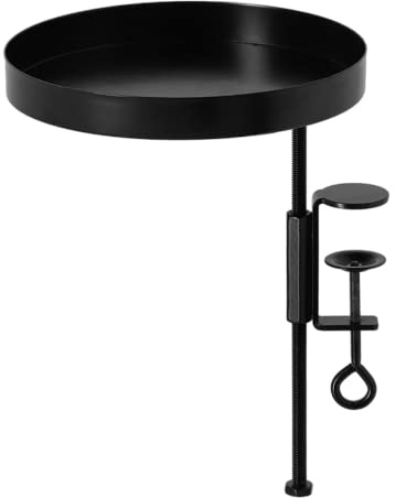 MAISONICA Window Plant Tray Windowsill Clamp Black 18cm Window Dressing Stand