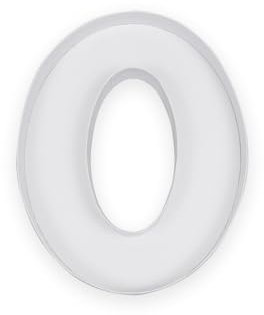 Boîte en carton en forme de O avec lettre mâchée, pour chocolat, bonbons, bonbons, 25,4 cm (blanc, O)