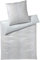 Joop! Mako-Satin-Bettwäsche-Garnitur Groove Farbe Silber Größe 155x200+40x80