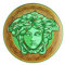 Versace - Amplified Assiette soucoupe 17 cm vert or porcelaine