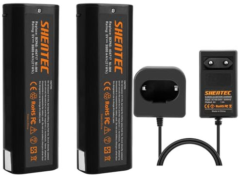 Shentec 6V 3500mAh Ni-MH Chargeur de Batterie de Rechange pour Paslode 404717 B20544E BCPAS-404717 404400 900420 900600