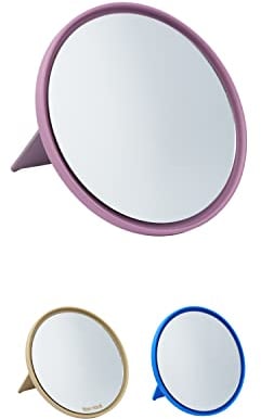 Design Letters Spiegel aus feinem Knochenporzellan | Schminkspiegel Entworfen in Denmark | Kosmetikspiegel Perfekt für den Schminktisch | Spiegel Rund Einstellbar| Wird als verwendet Badezimmerspiegel