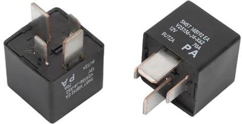 KASturbo 2PCS Car Relay 4 Pin DC12V 70A Plug In Mount for Mondeo Fiesta Focus Ranger Transit Kuga Explorer C-Max Galaxy S-Max B-Max 5M5T-14B192-EA V23136-J4-X62 Multipurpose Relay