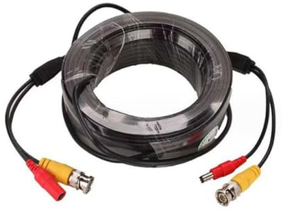 priaolker 33FT/10M 2 in 1 BNC HD Video Power Cord, BNC+DC Power Extension Cable, for CCTV Security Surveillance Camera Video Closed Circuit Television System Cable - (1Pcs)