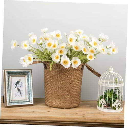 Fiori Artificiali, 2 Pezzi Decorazione Di Fiori Composizioni Floreali Di Seta Rose Di Seta Steli Di Rose Artificiali Decorazioni Di Nozze Stelo Di Fiori Di Nozze Decorazione Di Fiori Artificiali Papav