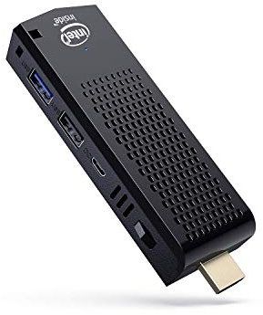 Fanless Mini PC Stick Windows 10 Pro 4GB RAM 64GB eMMC Intel Atom upto 1.92GHz CPU Mini Computer WIFI HDMI 4K