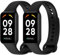 Vancle 2 Pezzi Cinturino Compatibile con Xiaomi Smart Band 8 Active/Redmi Smart Band 2 Donna Uomo, Morbido Silicone Cinturino di Ricambio per Xiaomi Smart Band 8 Active, Nero/Nero
