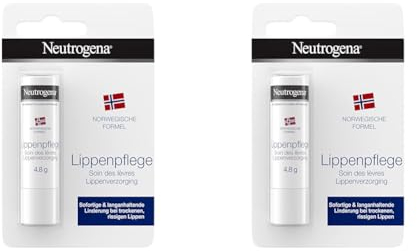Neutrogena Formula Norvegese Balsamo Labbra Stick, Burrocacao protettivo per labbra secche e screpolate, Burro cacao idratante arricchito con Glicerina concentrata, Con Blister, 4.8 g