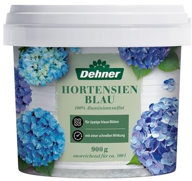 Dehner Hortensien-Blau, Pflanzenhilfsmittel, zur Blaufärbung von Hortensien, mit Sofortwirkung, 900 g, für ca. 300 l, bunt