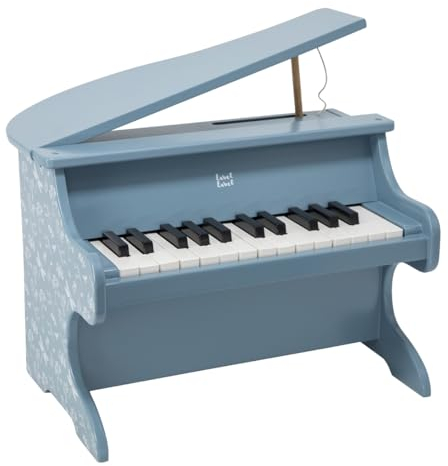 Label Label Houten Piano Blauw