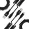 USB Typ C Android Auto Ladekabel Schnellladekabel,2 Stück USB auf USB C Kabel und Datenkabel für Android Auto【0.45M-1.8M】,Samsung Galaxy S24 S23 S22 A15 A14 A35 A34 A55 A54,Google USB C Spiralkabel