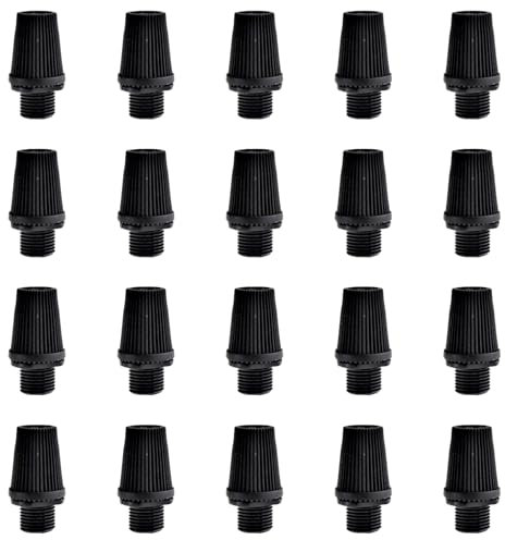 VZU 20 Stück Zugentlastung Für Kabel, Kabelschloss Zugentlaster, Zugentlastung Kunststoff Kordelgriff, Schwarz–M10 Heimzubehör zur Verkabelung Pendelleuchte Deckenleuchte