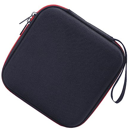 Housoutil De Rangement DVD Valises Organisateur Sacs De Rangement pour Câbles USB Boîtier De Lecteur De Disque Lecteur CD U Pochette De Disque Clé USB Câble Dsl Lecteur Zip Eva Black
