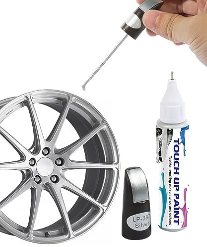 Flaconi Reparador Arañazos Coche,Pluma De Retoque del Coche,Pintura Antigravilla Coche,Quita Arañazos Coche,Adecuado para Reparaciones de Rasguños de la Mayoría de los Automóviles,Remolques (Plata)