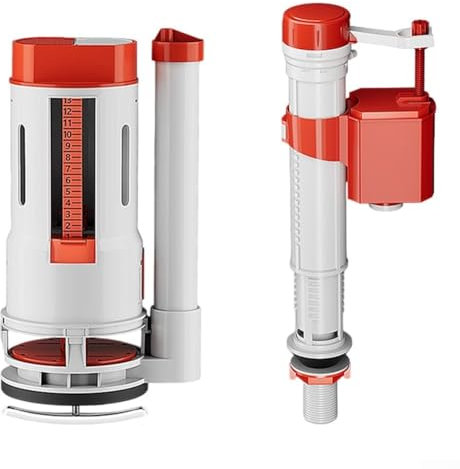 HOHOVYVY Toiletten-Ersatzteile Set Wassersparende Spülgarnitur Mit Anti-Siphon-Design