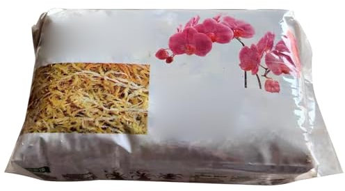 Veesper Sphagnum -Moos für Pflanzen, 6L natürliche getrocknete komprimierte Orchideen -Moos, Lange Faser für Orchideenpotten, Sukkulente und Sarracenia Pflanzenpflege