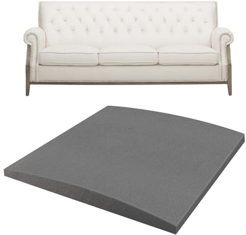 Culinavog Soporte de Cojín de Sofá de 50 x 50 cm, Cojín de Asiento de Sofá para Reparación de Hundimiento, Soporte de Asiento de Muebles, Plancha de Espuma de Alta Densidad para Sillas, Sala de Estar