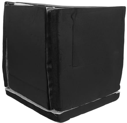 YARNOW Soundproofing Cover for Booster Water Pumps – Thick Black Sponge Noise Reduction Enclosure X9.8 Acoustic Barrier for Air Pump Noise Shield and Generator Quiet Box