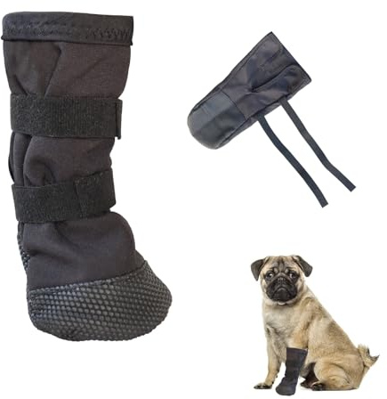 Valicaer Hundeschuhe Pfotenschutz Outdoor,Wasserdicht Anti Rutsch, Pfotenschutz Hund zur Erholung und Leckschutz, Waschbare Outdoor Hundesocken für große Hunde Für Postoperative (L)
