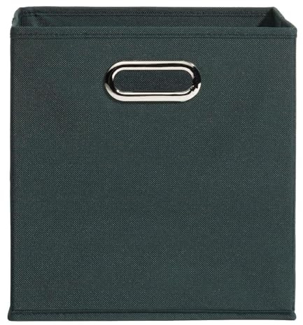 Casa Nova Aufbewahrungsbox - 27 x 27 cm - Dunkelgrün - Vlies - faltbar