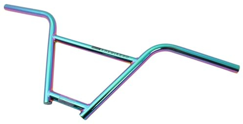 KHE PRISM BMX Lenker 9 Zoll 4-teilig Oil Slick 4130 CrMo | 736 mm Breite, 22,2 mm Klemmung, 10° Backsweep, 2° Upsweep, Butted Tubes