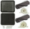 SPARES2GO Complete Brushroll End Caps + Washable Filter Pads Kit for GTech AirRam DM001 AR02 AR01 AR03 AR05 Cordless Vacuum Cleaner