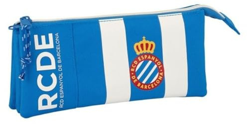 Federmappe für die Schule R.C.D. Espanyol - Offiziell, Blau (Azul Y Blanco)