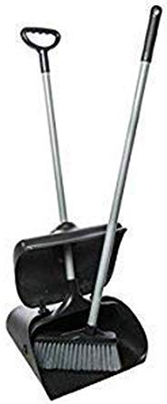 We Can Source It Ltd - Heavy Duty Long Handled Lobby Dustpan and Brush Set – Durable Cleaning Tool for Bars, Restaurants, Cafés, Hotels & Commercial Spaces – Strong Bristles and Ergonomic Design