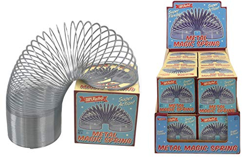 KandyToys SupeRetro Metal Magic Spring | Kinder Slinky Spielzeug | Metal Slinky | Retro Toys