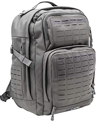LA Police Gear LAPG 24-Stunden-Rucksack, GRAU, 20 x 16 x 10, Wandern | Großer Rucksack für Wandern, Camping, Überlebensausrüstung