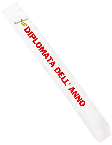 BrolloGroup Gadget Fascia Festa Diploma e Laurea Personalizzata PS 11446-SCUOLA (Diplomata)