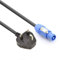 PD Connex Professional Speaker Power Cable 1.5m – Power Connector Type A to UK BS-1363 Plug, Flexible 1.5mm Conductor, Stage & Audio Lighting Applications
