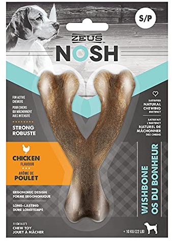Zeus NOSH Kauknochen, stark, Hühnergeschmack, Größe S