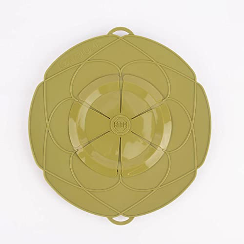 Kochblume Protección contra sobrecocción, verde oliva, varios tamaños, tamaño XL, 33 cm