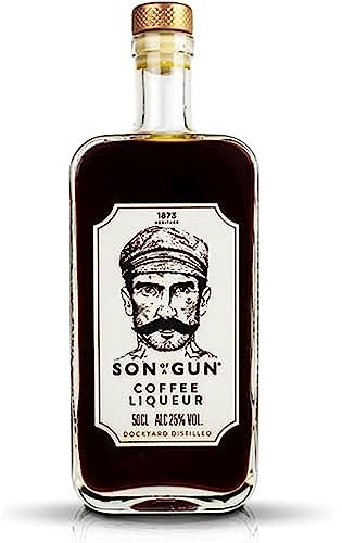 SON OF A GUN Coffee Liqueur 50cl, 25% ABV - Craft Coffee, Dockyard Distilled, Perfect Espresso Martini, Cold Brew Coffee, Flavoured Vodka Liqueur, Alcohol Gifts for Women, Men