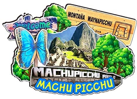 Machu Picchu Peru Magnet Kühlschrankmagnet Holz 3D Sehenswürdigkeiten Reise Sammlerstück Souvenirs Dekoration handgefertigt